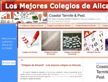 Tablet Screenshot of colegiosdealicante.com